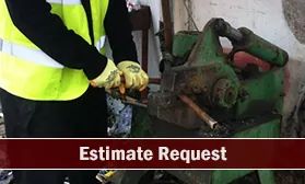 Worker Cutting Scrap Metal - Scrap Metal Merchants in Uxbridge, Middlesex